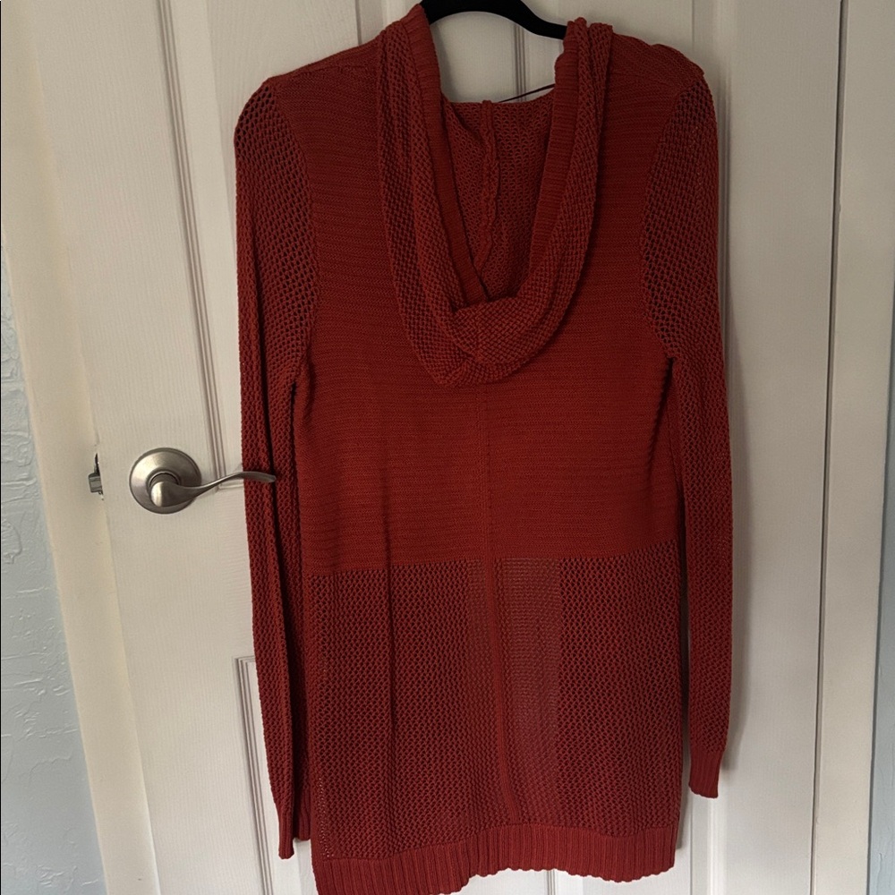Rust Open Front Cardigan - Picture 3 of 4